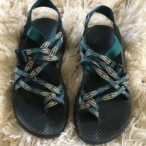Teal Chaco Sandals